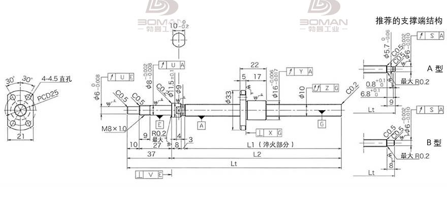 KURODA DP1002JS-HDNR-0320B-C3S 黑田精工丝杆质量怎么样