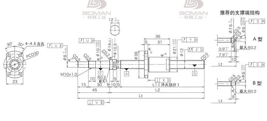 KURODA DP1203JS-HDPR-0300B-C3S 黑田精工丝杆评测