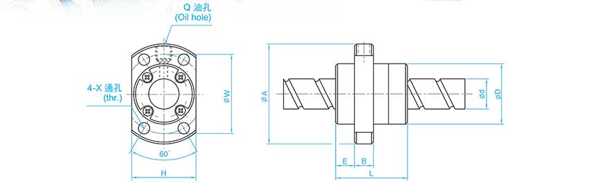 TBI SFE02040-3 tbi滚珠丝杆与螺母的安装方法