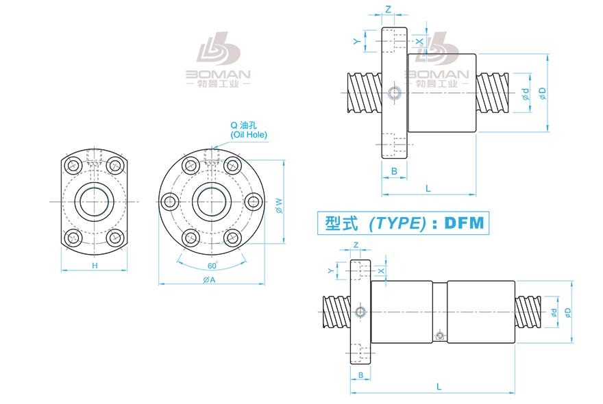 TBI DFM0325T-4 tbi滚珠丝杆和国产滚珠丝杠区别