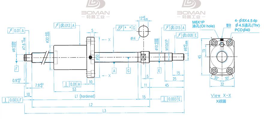 TBI XSVR01210B1DGC5-230-P1 tbi丝杆品质
